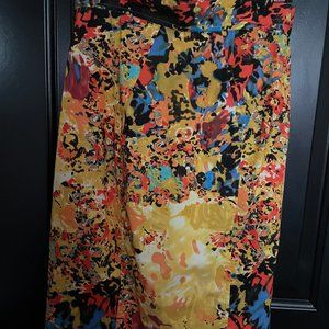 NWOT - Yellow, Blue Summer Pencil Skirt